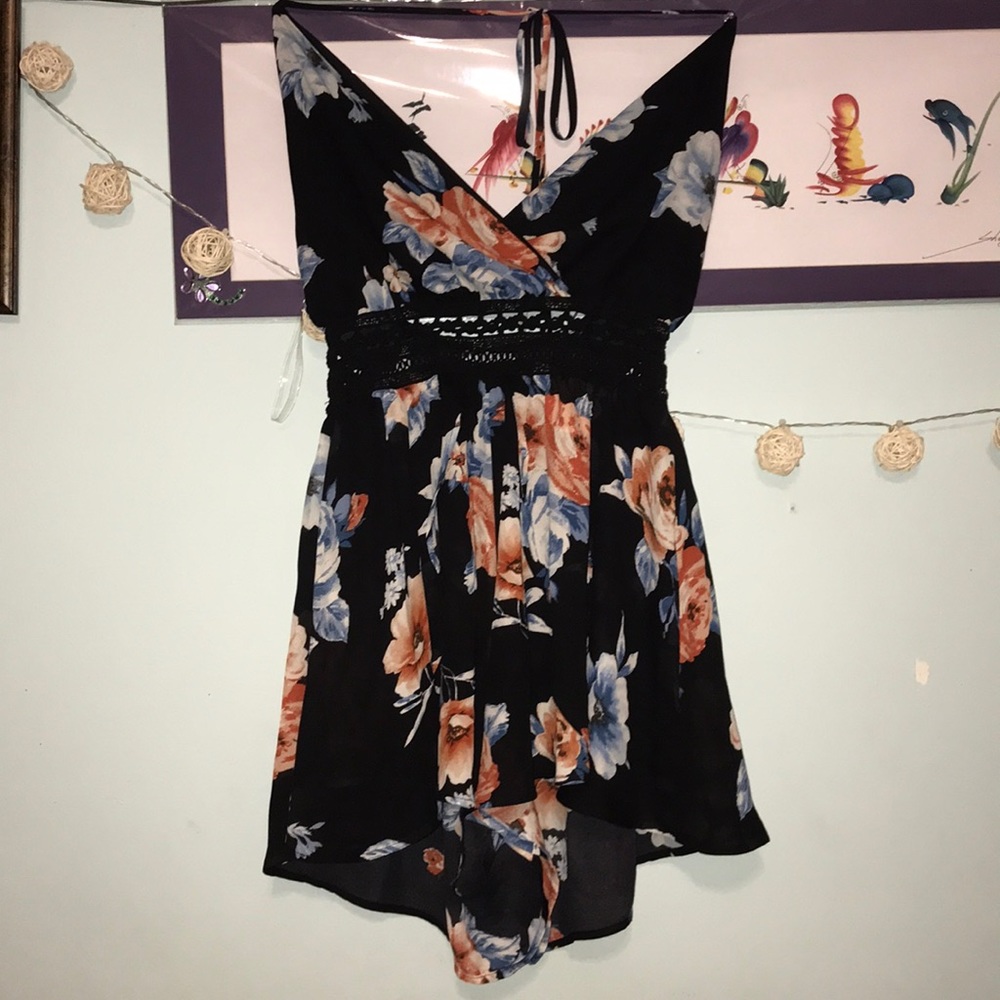 Flowered Romper